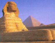 The Sphinx at Cairo, capital city of Egypt