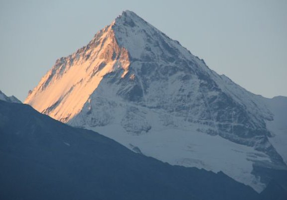 Dent Blanche, 4357m in the Zermatt Region of the Swiss Alps