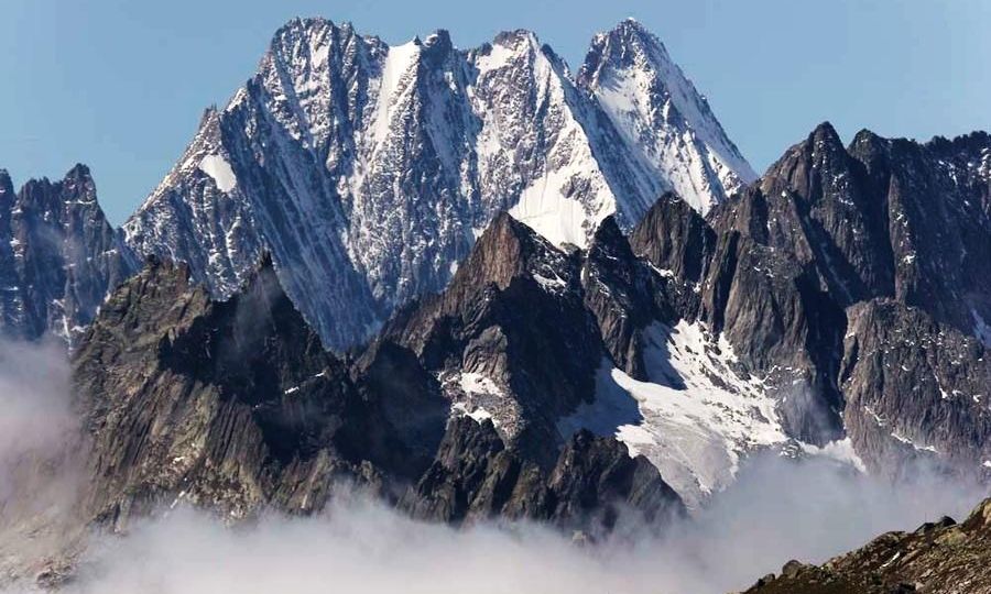 Lauteraarhorn from Grimselsee in the Bernese Oberlands of the Swiss Alps