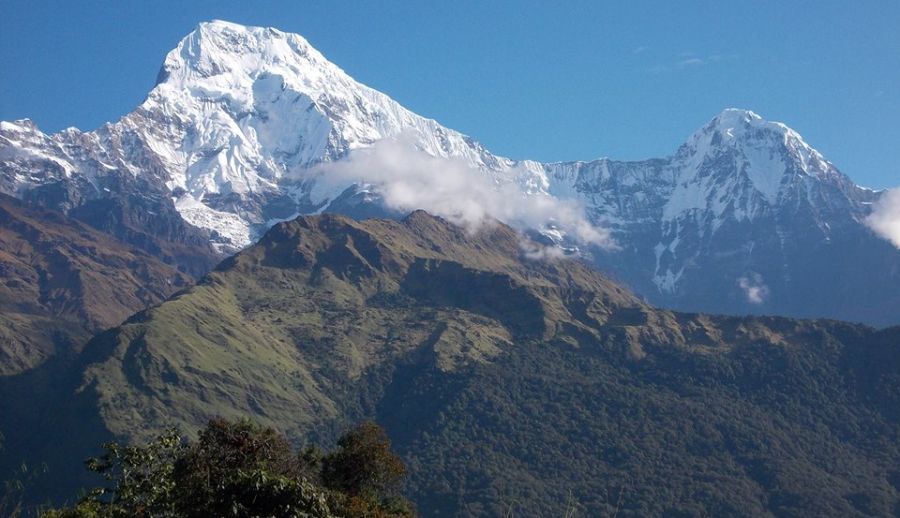 Annapurna South Peak and Hiunchuli