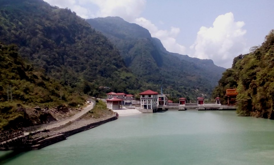 Hydro electric power station on Marsayangdi River