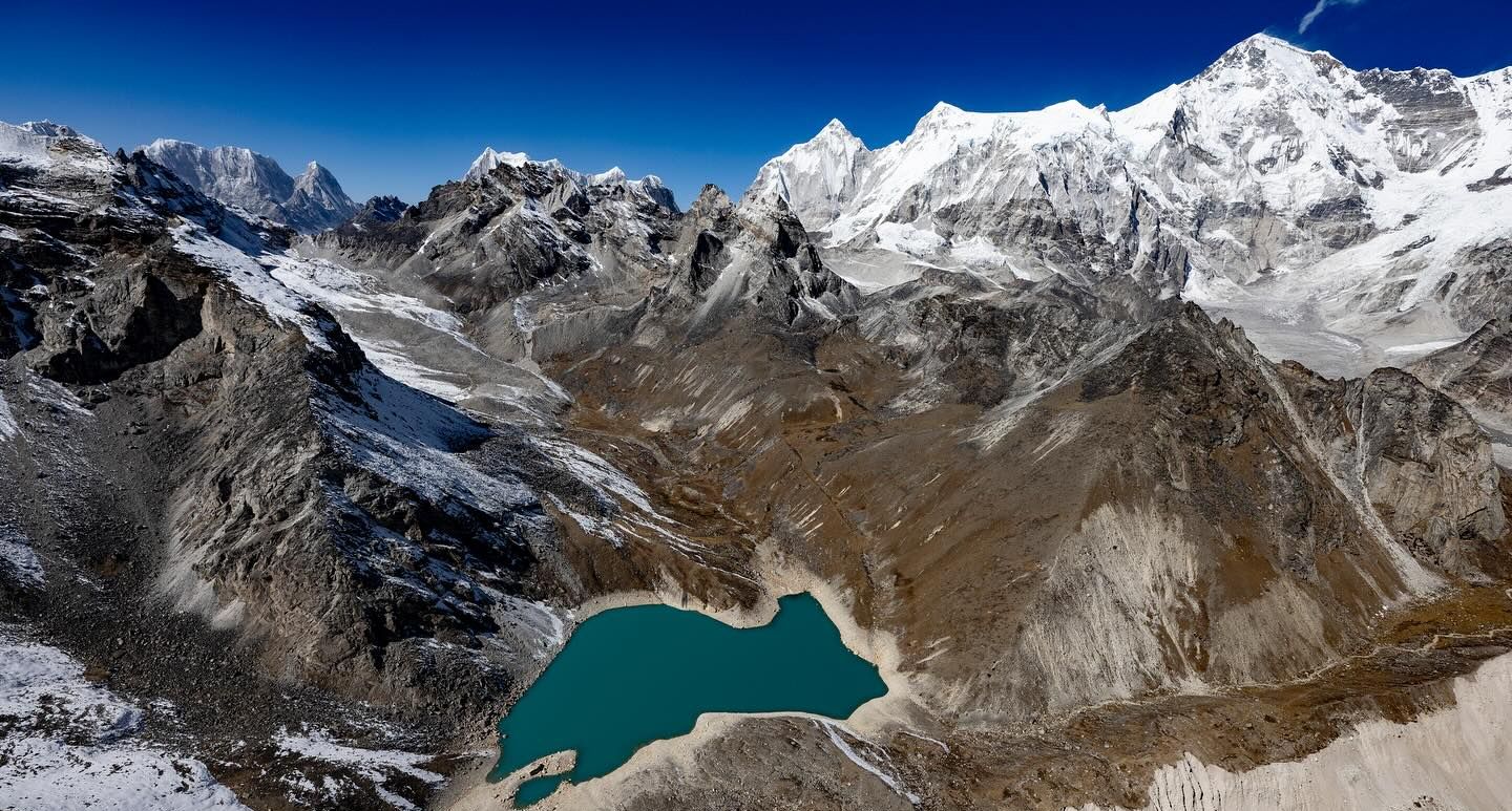 Cho Oyu above Gokyo Valley