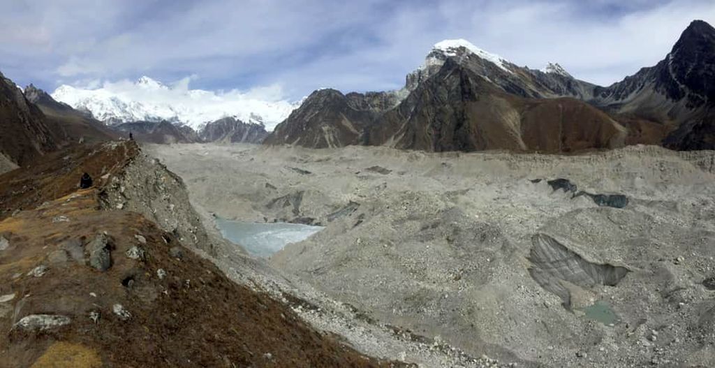 Ngozumpa Glacier in Gokyo Valley