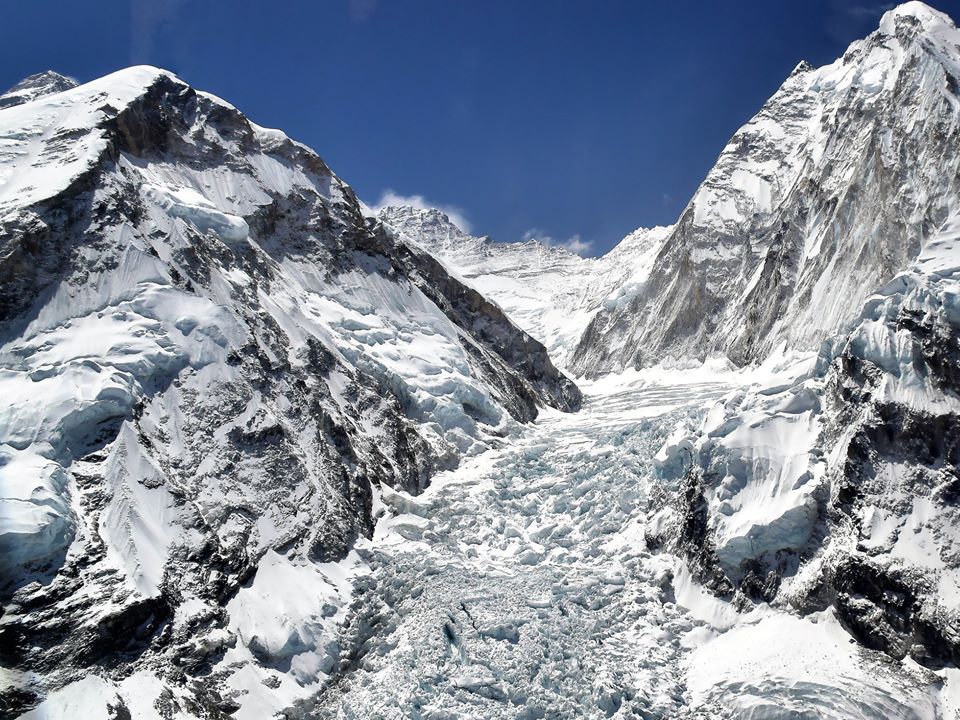 Khumbu ice-fall from Kallar Pattar