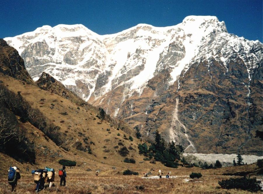 Himal Chuli on descent from Rupina La to Chhuling Valley