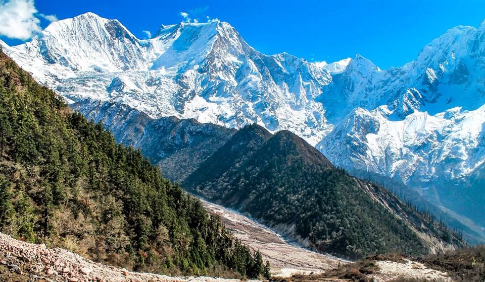 Mount Manaslu from the North-West