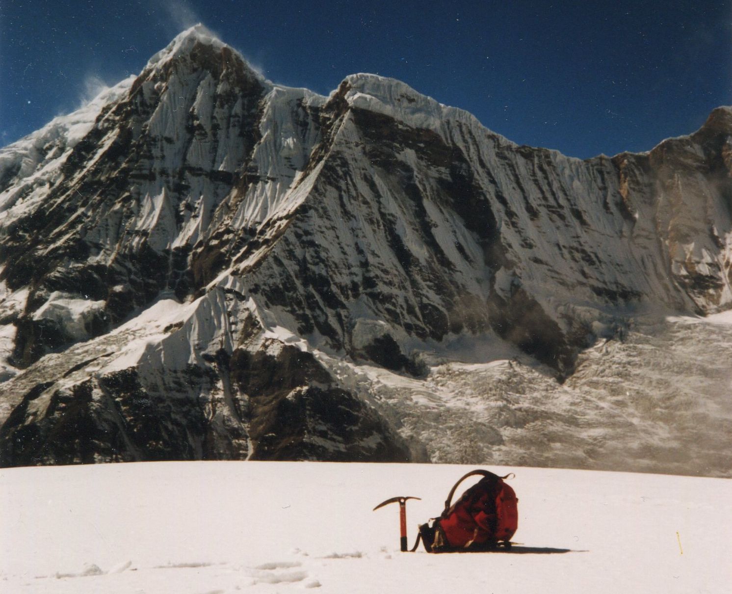 Annapurna South from Rakshi Peak