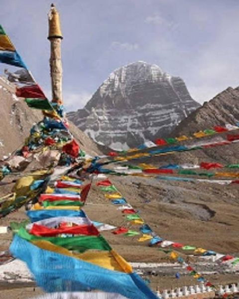 Buddhist Prayer Flags on Mount Kailash trek