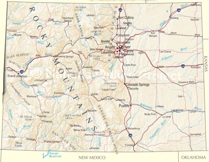 Map of Colorado