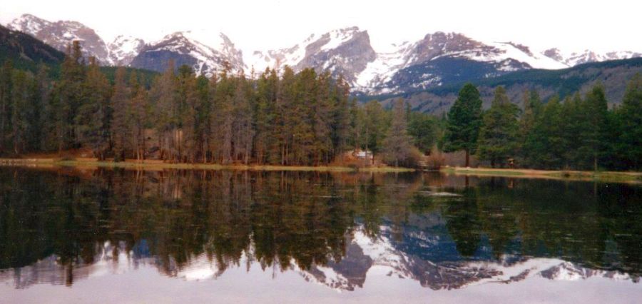 The Front Range from Sprague Lake