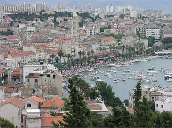 Split on the Adriatic Coast of Croatia