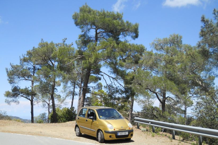 Forested hills of Tylliria on route to Stavros tis Psokas