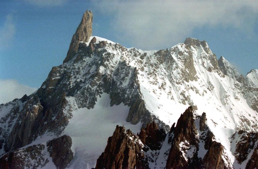 Aiguille du Geant above Courmayeur