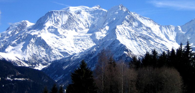 Monte Bianco ( Mont Blanc ) in Italy