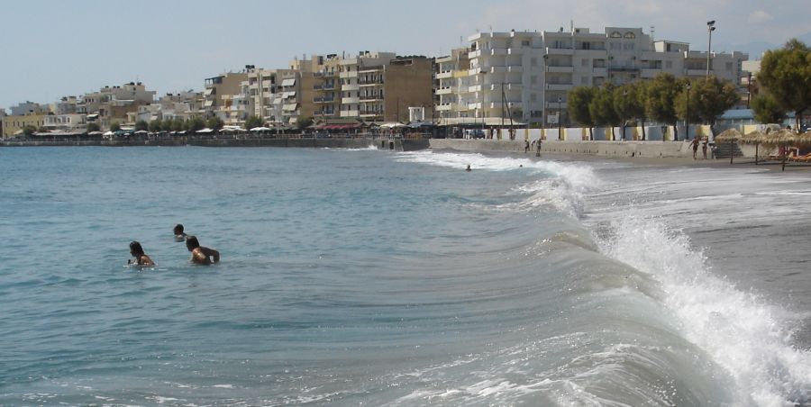 Beach at Ierapetra on the Greek Island of Crete