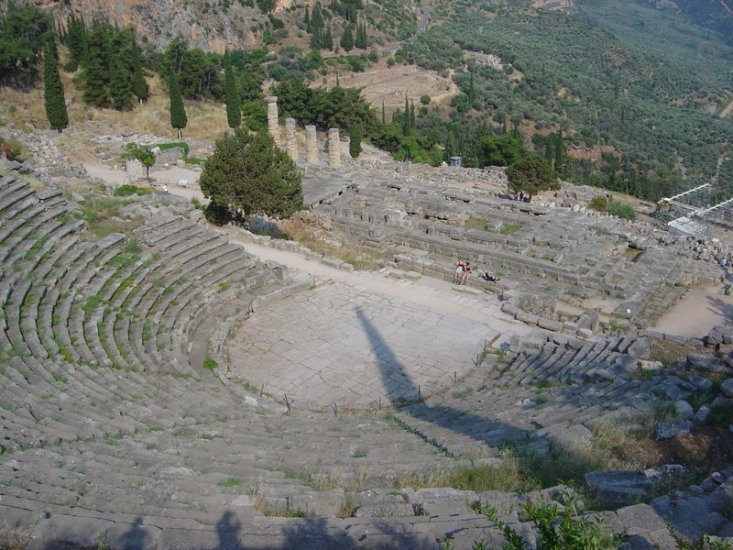 The Theatre at Delphi in Greece