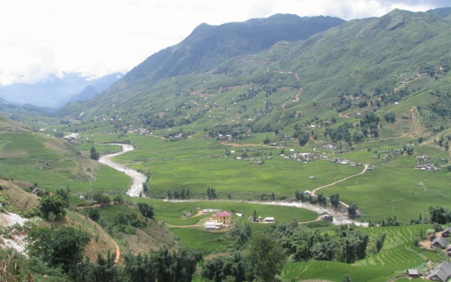 Landscape of Lao Cai Province in Northern Vietnam