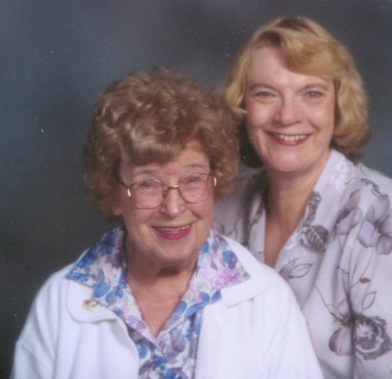 Margaret ( Peggy ) Ingram and daughter Sheila (ne Mckenzie) Blake