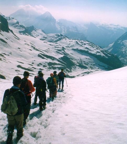 On Descent from the Wildstrubel in the Bernese Oberlands Region of the Swiss Alps