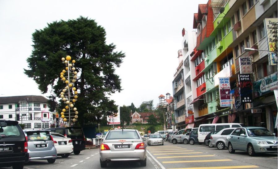 Tanah Rata in Cameron Highlands in Peninsular Malaysia