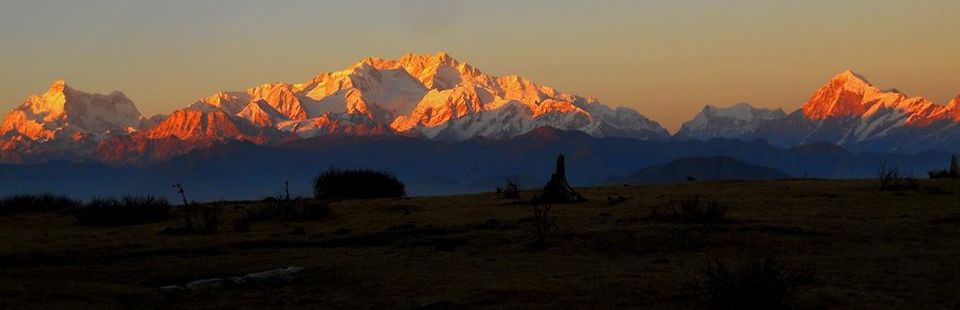 Kangchenjunga from Sikkim in NE India