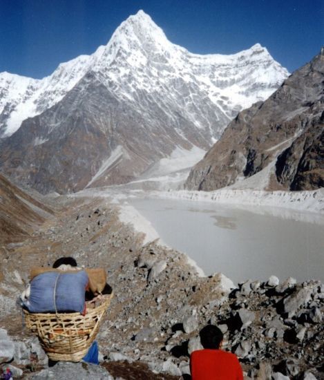 Kang Nachugo and Tsho Rolpa ( glacier lake )