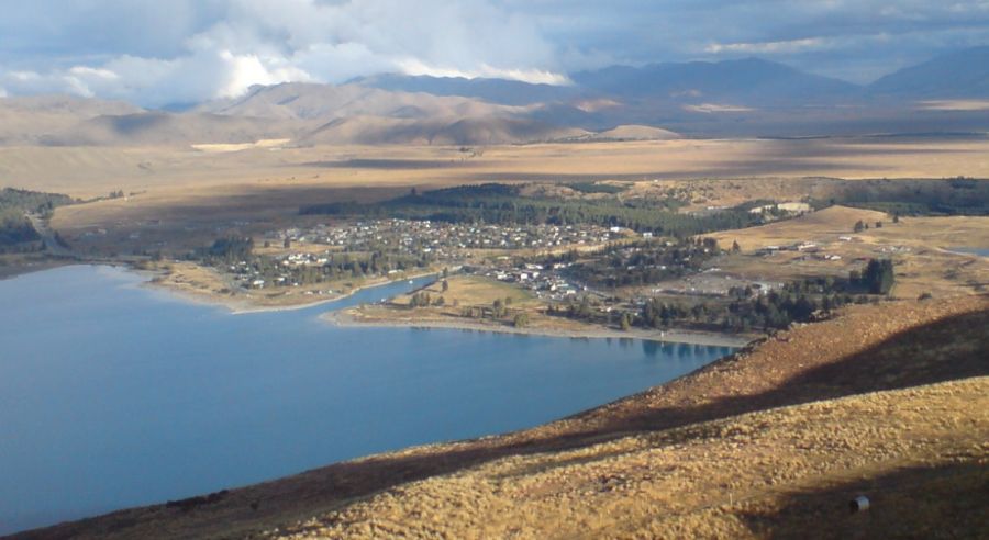 Tekapo Lake in South Island of New Zealand