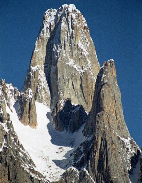 Uli Biaho Tower ( 6109m ) in the Baltora Region of the Pakistan Karakorum