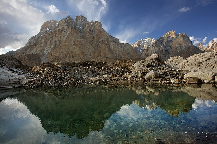 Lake in the Karakorum Mountains of Pakistan