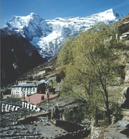 Namche Bazaar and Mt.Kwande Ri