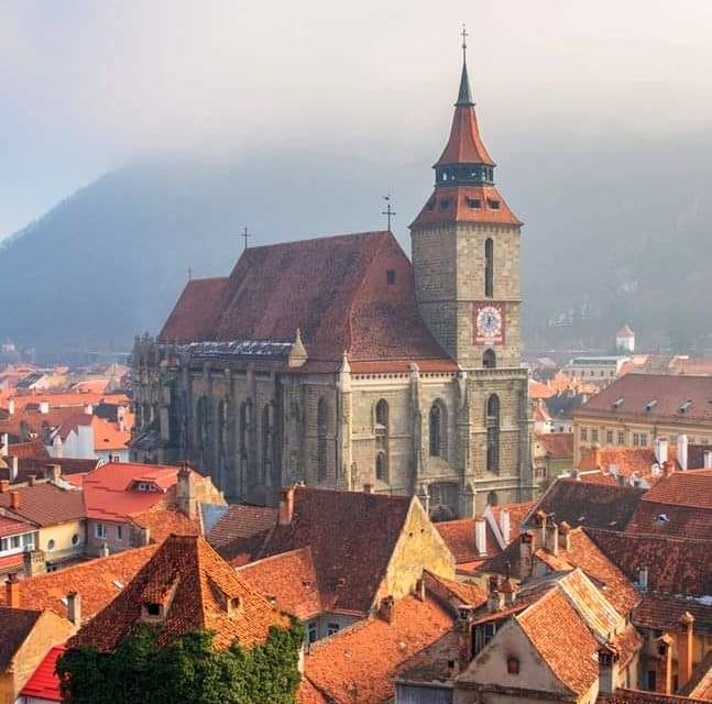 The Black Church in Brasov in central Romania