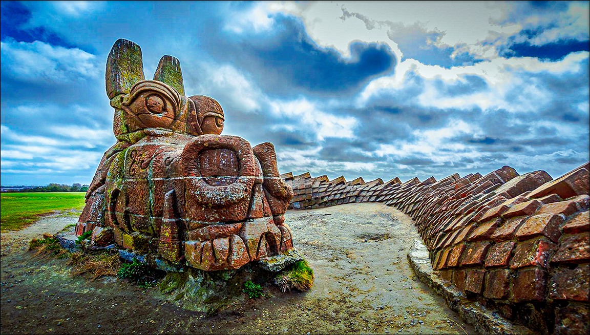 Dragon Head above beach at Irvine