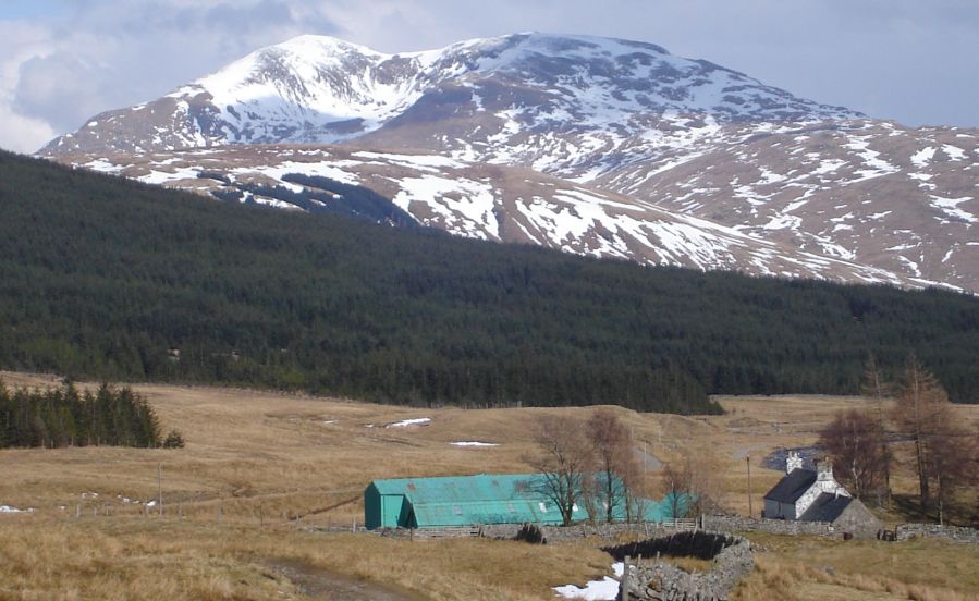 Ben Challum above Cononish Farm