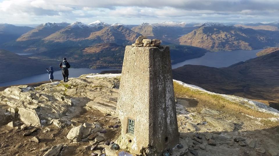 Trig Point on Ben Lomond