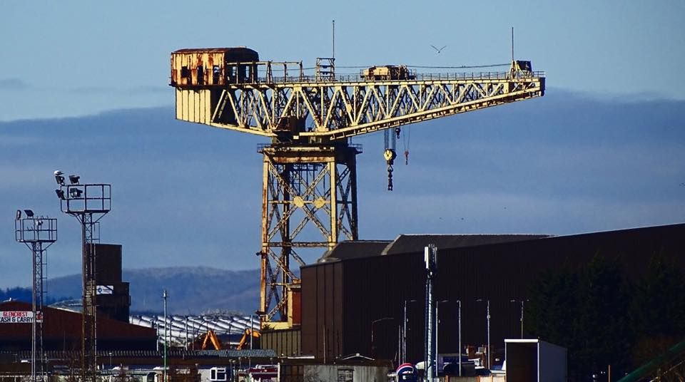 Titan Shipyard Crane at Whiteinch on the River Clyde