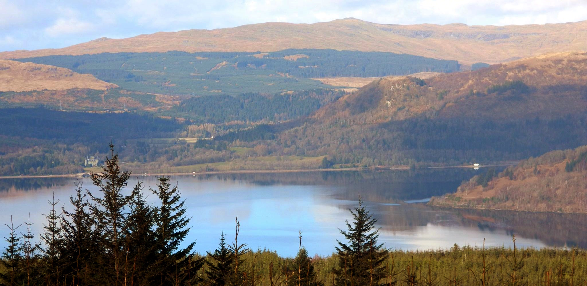 Dun a Caiche above Inverary and Loch Fyne