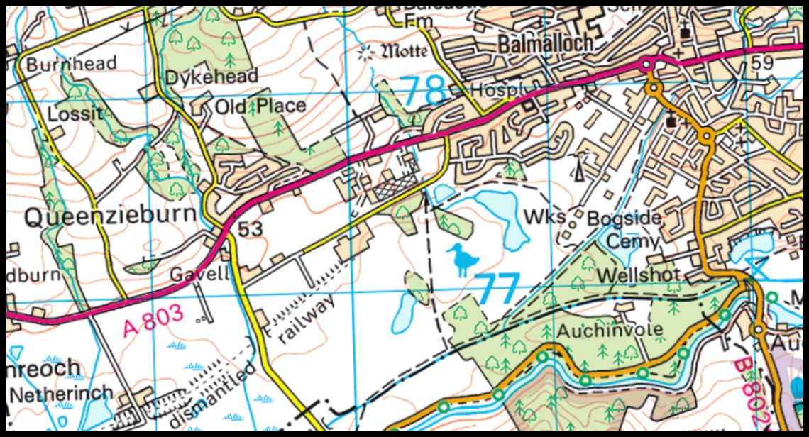 Map of Dumbreck Marsh