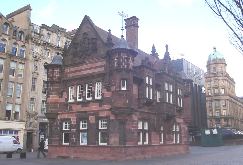 Travel Centre in St.Enoch Square at foot of Buchanan Street in Glasgow city centre