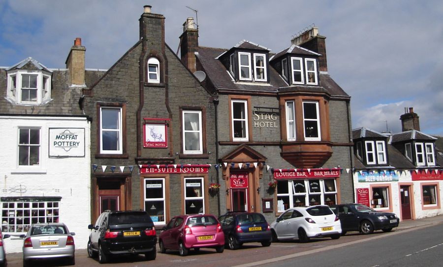 The Town of Moffat in the Borders Region of Southern Scotland