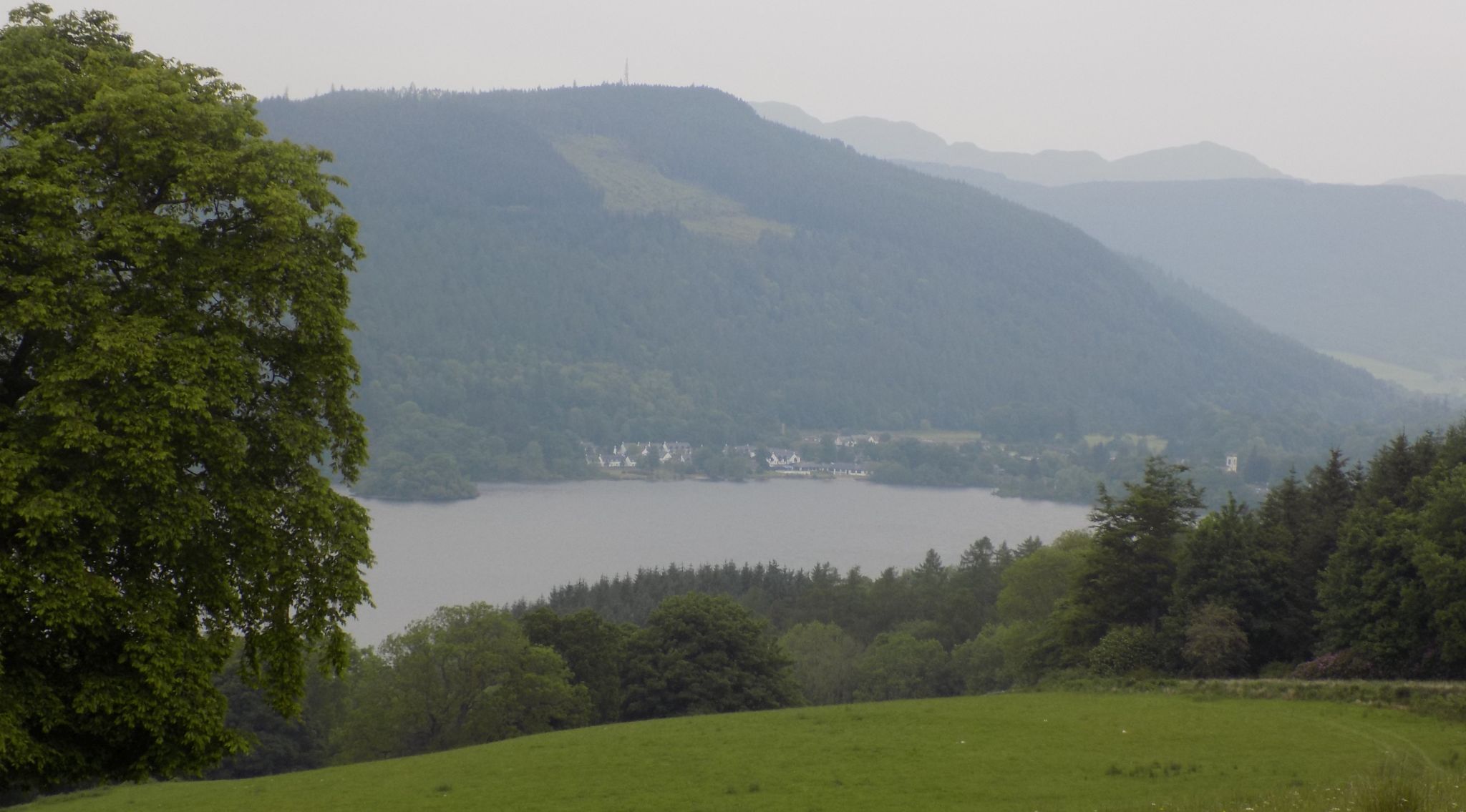 Kenmore on Loch Tay from above the Falls of Acharn