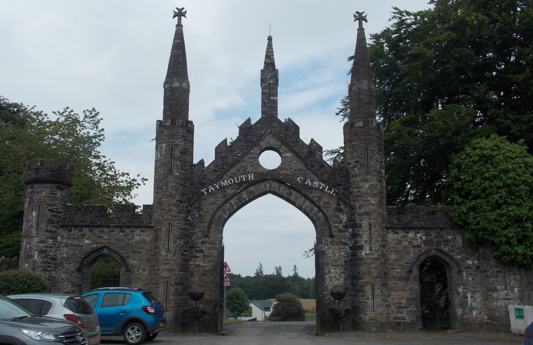 Entrance Arch to Taymouth Castle in Kenmore