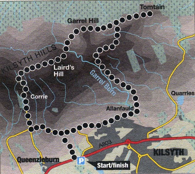 Route Map of Tomtain