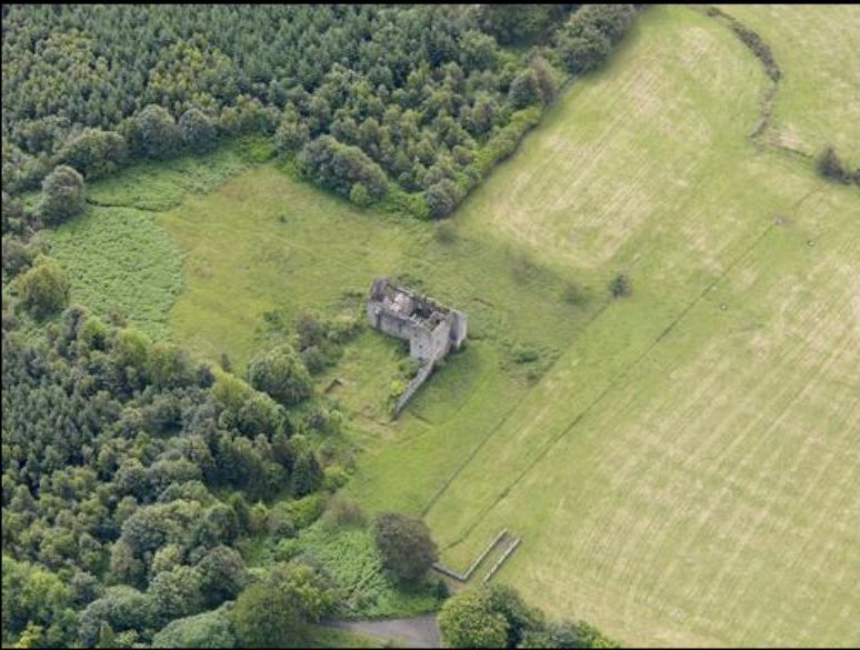 Aerial view of Torwood Castle