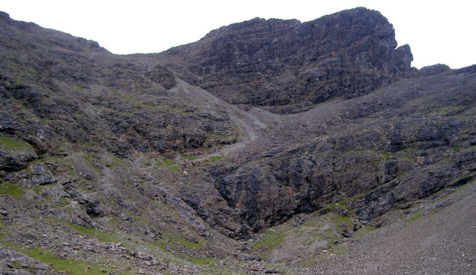 Coire Bhasteir with Am Bhasteir and the Bhasteir Tooth on the Island of Skye