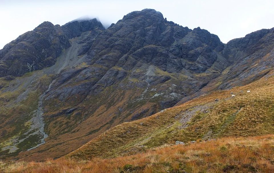 Blaven ( Bla Bheinn ) and Clach Glas on Isle of Skye in Western Islands of Scotland