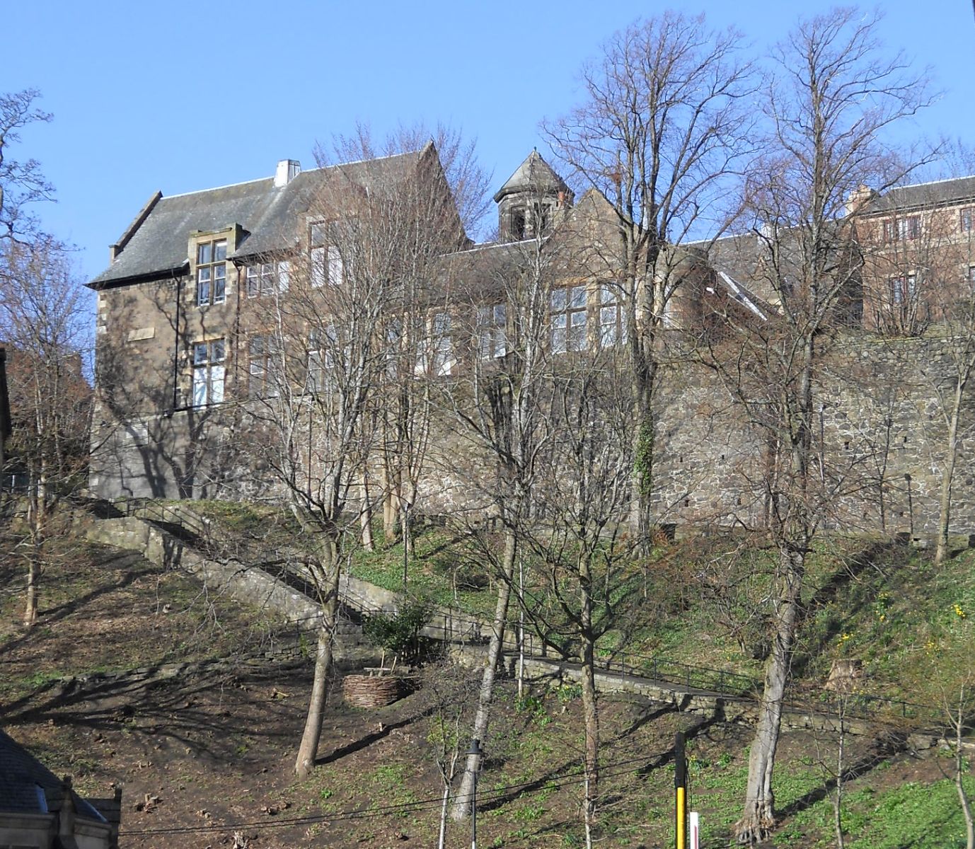 Back Wall of Stirling Castle above Dumbarton Road