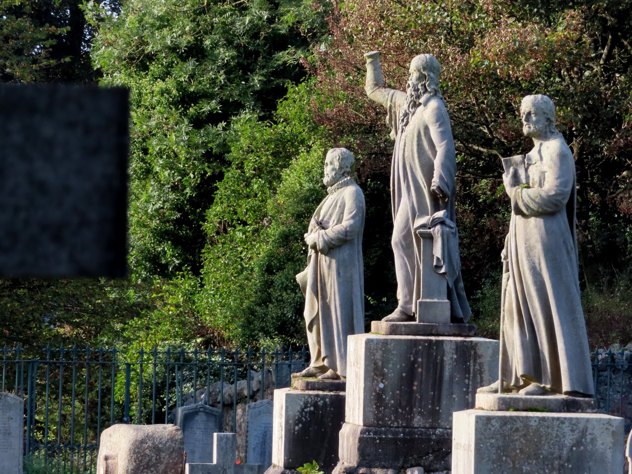 Statues in the Old Town Cemetery in Stirling