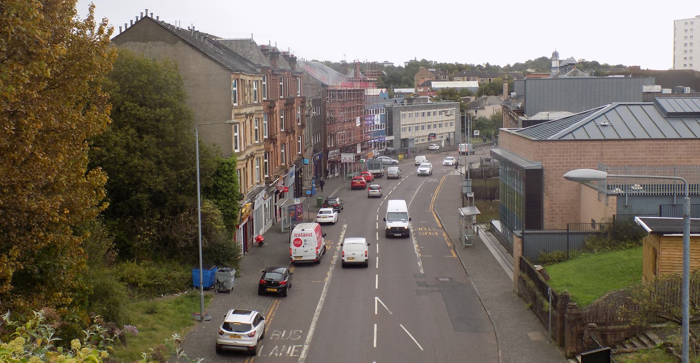 Maryhill Road from Maryhill Aqueduct