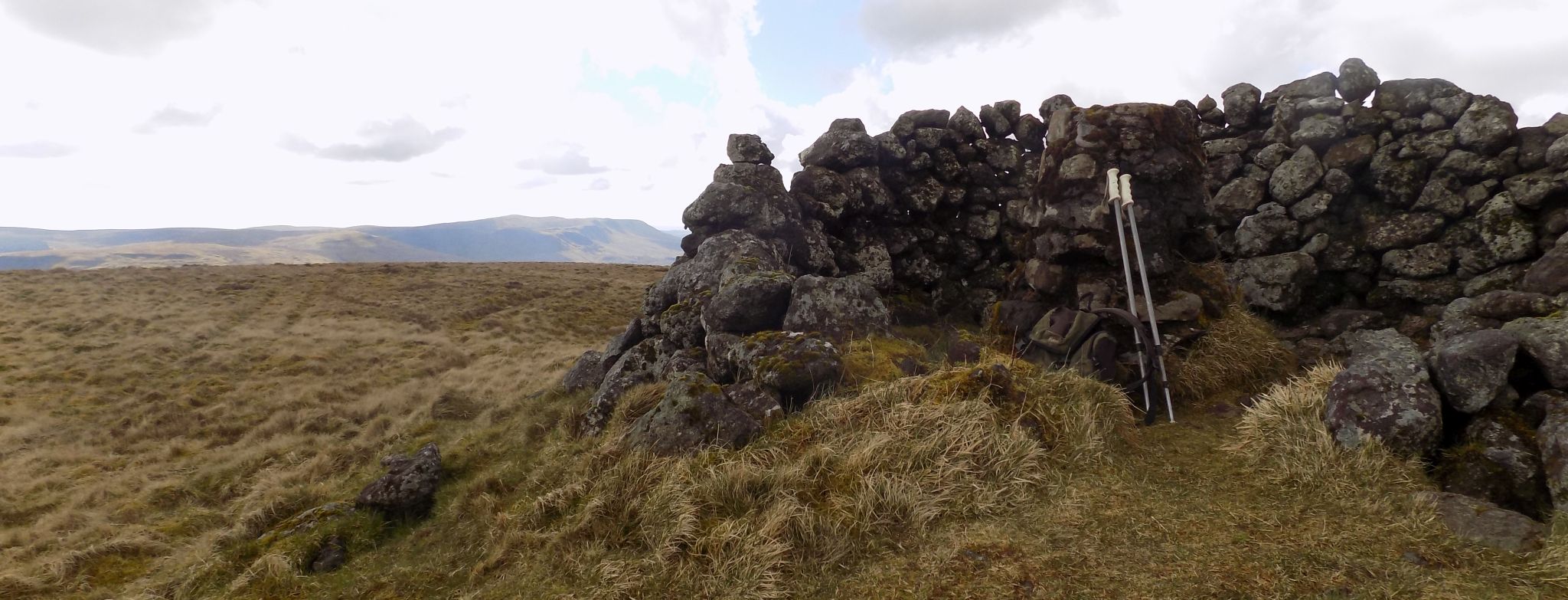 Campsie Fells from trig point on Stronend ( 1677ft, 511m )