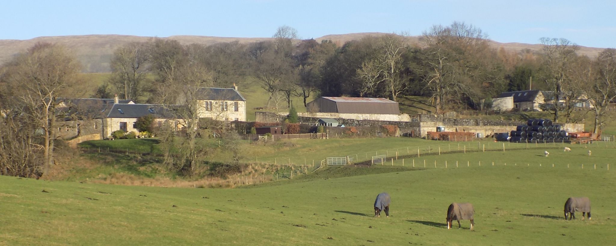 View from track along Kelvin Valley Railway